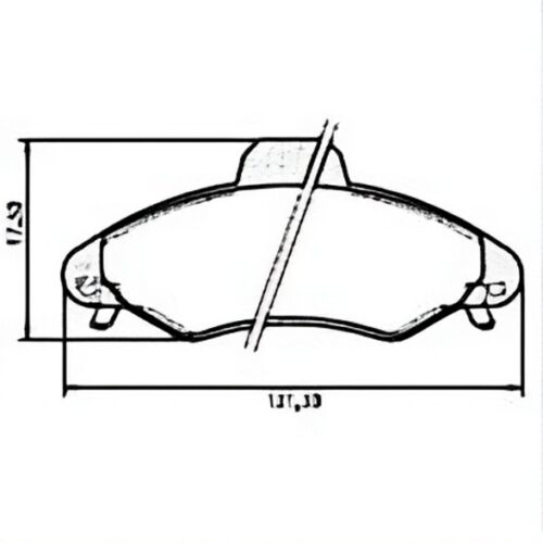 Pastillas de Freno (0503)(131MM) FORD ESCORT, ORION / VOLKSWAGEN POINTER