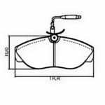 Pastillas de Freno (0327) (144MM) PEUGEOT BOXER /CITROEN JUMPER / FIAT DUCATO