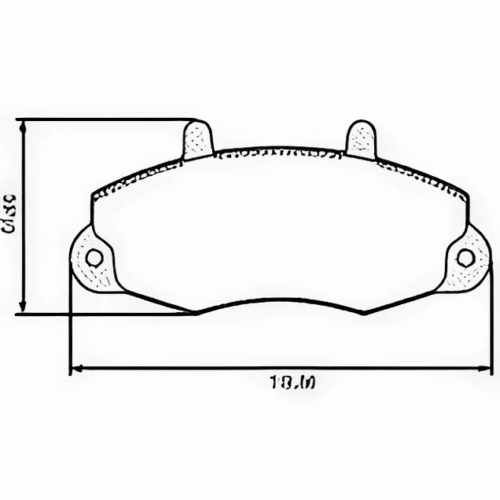Pastillas de Freno (0376) (138MM) FORD TRANSIT 80/100   14''