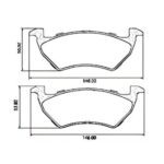 Pastillas de Freno (1049)(146MM) VW GOL TREND, SAVEIRO, VOYAGE,