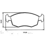 Pastillas de Freno (1115) FIAT SIENA, PUNTO, STRADA, ARGO, CRONOS, MOBI