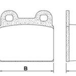 Pastillas de Freno (0237) (55MM)  VW ESCARABAJO (83/..)/ ALFA ROMEO 2300 - TI4