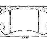 Pastillas de Freno (0380) (164MM) CHEVROLET 4000 (CAMION) (95/97), D40