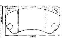 Pastillas de Freno (0380) (164MM) CHEVROLET 4000 (CAMION) (95/97), D40