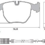Pastillas de Freno (0651)(156MM) BMW 540I - 740I  (94/..)