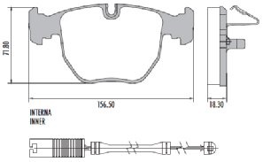 Pastillas de Freno (0651)(156MM) BMW 540I - 740I  (94/..)