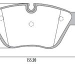 Pastillas de Freno (0907)(155MM) BMW SERIE 3 TOURING-COUPE-CABRIO / X3