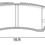 Pastillas de Freno (0878)(110MM) NISSAN FRONTIER / X-TERRA 06/ TRASERA