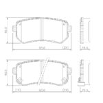 Pastillas de Freno (0900)(93MM) HYUNDAI I30 (09/...)/ KIA SPORTAGE TRASERA