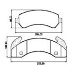 Pastillas de Freno PASTILLAS CHEVROLET GMC CAMION TOPKICK (92/94)