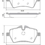 Pastillas de Freno (0838)(131MM) MINI COOPER 1.6 COUNTRYMAN, CLUBMAN (09/...)