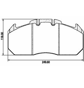 Pastillas de Freno (0973) (249MM)RENAULT MAGNUM AE - MAGNUM E-TECH -