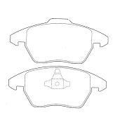 Pastillas de Freno (0851)(155MM) CITROEN C4 /PEUGEOT 307, 308 / VW VENTO
