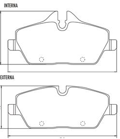 Pastillas de Freno (0847)(131MM) BMW SERIE 1 (04/...) / MINI COOPER