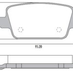 Pastillas de Freno (0926)(95MM) (DESCONTINUADA)FORD MONDEO IV, SMAX, KUGA (06/.