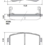 Pastillas de Freno (1041)(93MM) (REEMPLAZA PD/1093)  HYUNDAI TUCSON / ELANTRA /