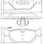 Pastillas de Freno (0880)(123MM) BMW SERIE 1-120, 3-320I, 25I / IV TRASERA
