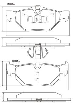 Pastillas de Freno (0880)(123MM) BMW SERIE 1-120, 3-320I, 25I / IV TRASERA