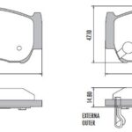 Pastillas de Freno (0897)(118MM) HYUNDAI SANTA FE / KIA SPORTAGE (08/..) TRASER