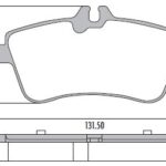Pastillas de Freno (0902)(131MM) MERCEDES BENZ CLASE B - CLASE A II (04..)