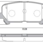 Pastillas de Freno (1162)(113MM) CHEVROLET --TRAILBLAZER 2.8 (TRASERA)