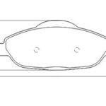 Pastillas de Freno (1045)(150MM) CITROEN C4 LOUNGE / PEUGEOT 308, 408, 3008