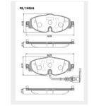 PASTILLOS DE FRENO (1130)(160MM) AUDI A3, TT / VOLKSWAGEN BEETLE GOLF PASSAT VENTO TAOS