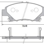 Pastillas de Freno (0952)(136MM) HONDA FIT II - INSIGHT II (08/..), CITY 1.5