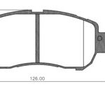 Pastillas de Freno (1188) (126MM) NISSAN KICKS 1.6-VERSA 1.6-TOYOTA YARIS