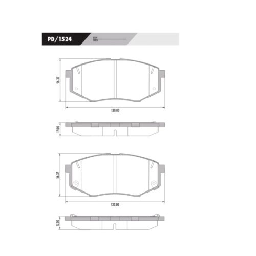 Pastillas de Freno (0899)(130MM) HYUNDAI I30 / KIA CARENS II - CEED (02/..)