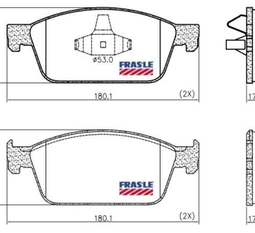 Pastillas de Freno (1117) (180MM) FORD KUGA/ FOCUS III/ TRANSIT 2.2