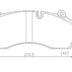 Pastillas de Freno (0974)(210MM) RENAULT MIDLUM 160.10-190.10-220.0 (DEL/TRAS)