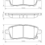 Pastillas de Freno (108MM) CHERY TIGGO 7 PRO (21/...) (TRASERA)