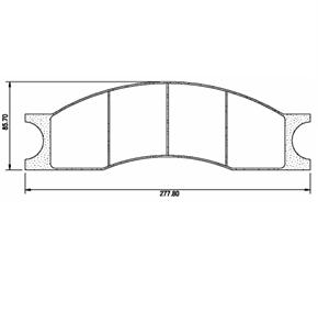Pastillas de Freno (0385) (278MM) MAQUINAS VIALES -AGRIC CATERPIL(DEL/TRAS)