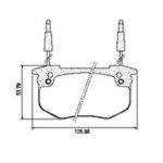 Pastillas de Freno (0298) (105MM) RENAULT 18 (84/89) - SIST BEND (MZ-3029M)