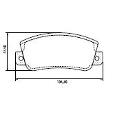 Pastillas de Freno (0308) (108MM) FIAT 128 1300CC- EUROPA (ALTA) (MZ-3025M)