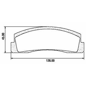 Pastillas de Freno (0106) (126MM) LADA NIVA (90/94)
