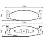 Pastillas de Freno (1130)(160MM) AUDI A3, TT / VW BEETLE, GOLF, PASSAT, VENTO