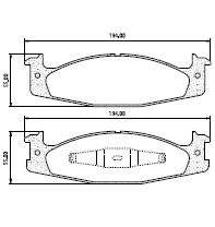 Pastillas de Freno (1130)(160MM) AUDI A3, TT / VW BEETLE, GOLF, PASSAT, VENTO