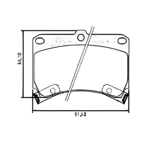 Pastillas de Freno (0126) (91MM) FORD ESCORT LX 1.9/ MAZDA 121-323