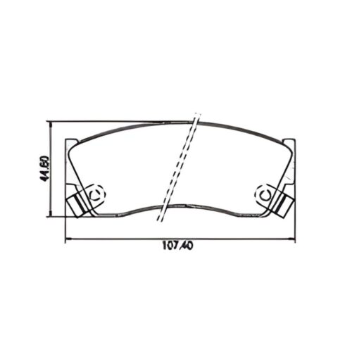 Pastillas de Freno (0267) (107MM) SUZUKI ALTO-GL- SWIFT (AMERICANO)