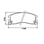 Pastillas de Freno (0213)(115MM) SUZUKI SWIFT GLX 1.6-GTI 1300