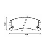 Pastillas de Freno (0213)(115MM) SUZUKI SWIFT GLX 1.6-GTI 1300
