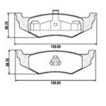 Pastillas de Freno (0339) (133MM) CHRYSLER CIRRUS-NEON-PT CRUISER-SPIRIT