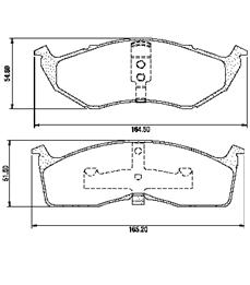 Pastillas de Freno (0053) (164MM) CHRYSLER NEON 2.0 NO SE HACE MAS