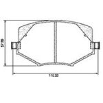 Pastillas de Freno (0405)(110MM) MAZDA MIATA- MX5      92/97