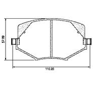 Pastillas de Freno (0405)(110MM) MAZDA MIATA- MX5      92/97