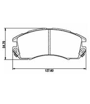 Pastillas de Freno (0208) (127MM) SUBARU LEGACY (90/94), IMPREZA - (SIST