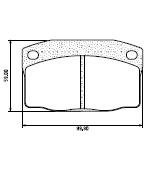 Pastillas de Freno (0040)(100MM) DAEWOO ESPERO (90/94), RACER GTI (90/94)