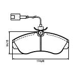 Pastillas de Freno (0390) (160MM) CITROEN JUMPER/ FIAT DUCATO/ PEUGEOT BOXER